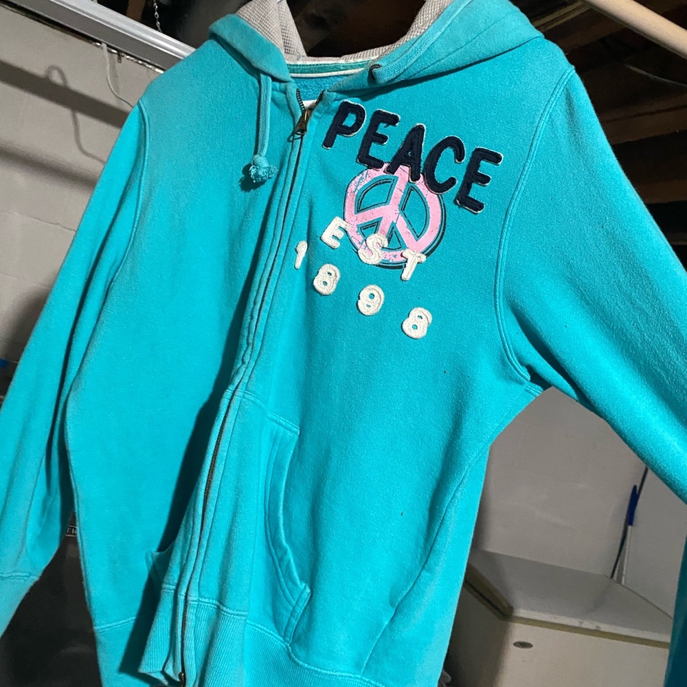 Cocoa Platinum Zip Up Hoodie.